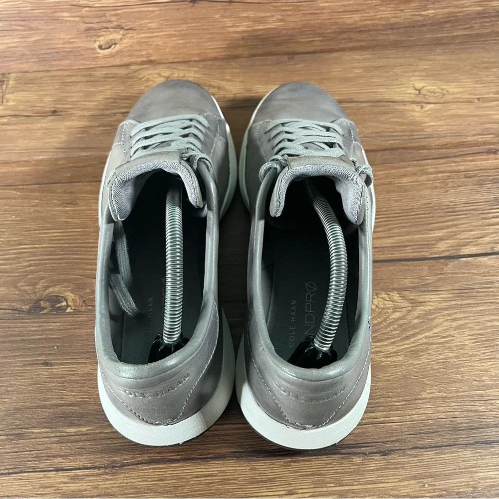 Cole Haan GrandPro Gray Leather Sneakers Men’s Size 10.5 Oxfords Shoes - Picture 9 of 11